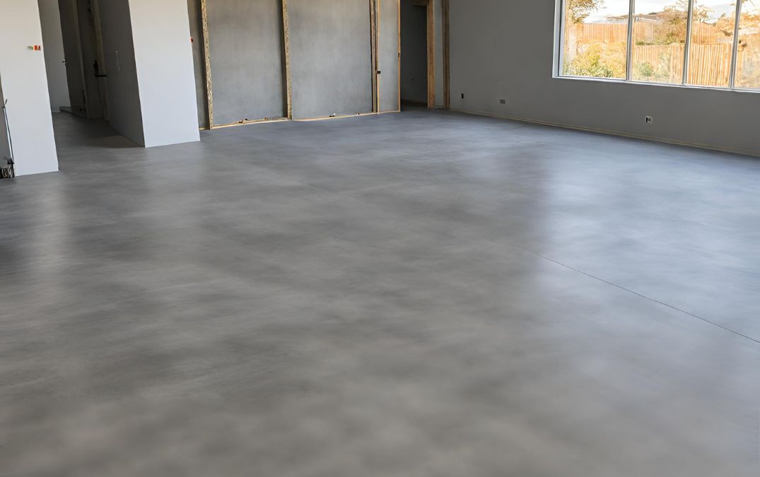 A concrete overlay finish for a residential home in Bristol.