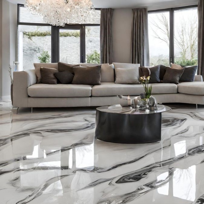 Marble effect epoxy floor in Bristol